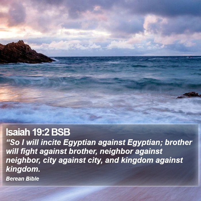 Isaiah 19:2 BSB Bible Study