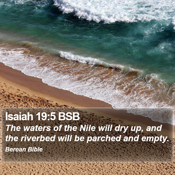 Isaiah 19:5 BSB Bible Study