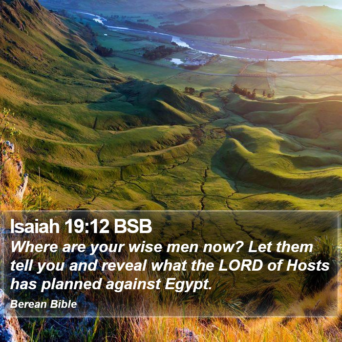 Isaiah 19:12 BSB Bible Study