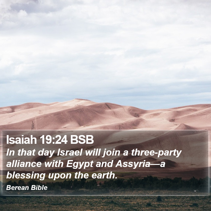 Isaiah 19:24 BSB Bible Study