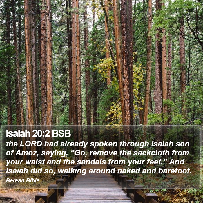 Isaiah 20:2 BSB Bible Study