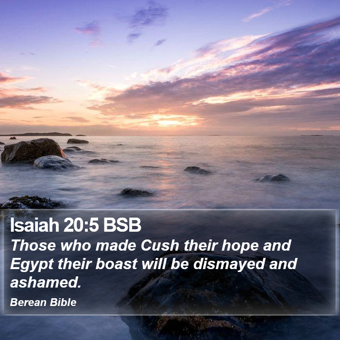 Isaiah 20:5 BSB Bible Study