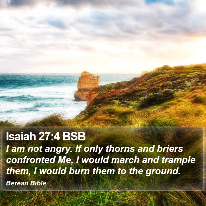 Isaiah 27:4 BSB Bible Study