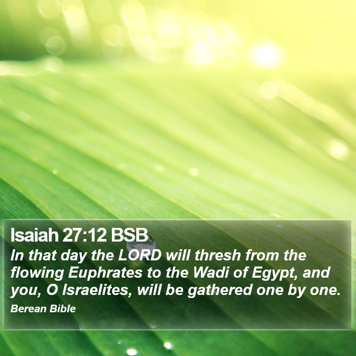 Isaiah 27:12 BSB Bible Study