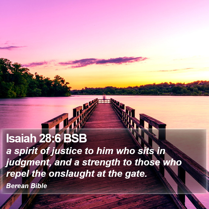 Isaiah 28:6 BSB Bible Study