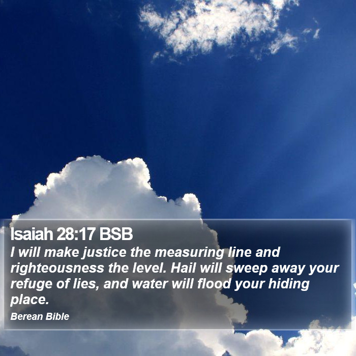 Isaiah 28:17 BSB Bible Study