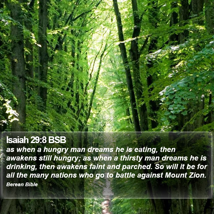 Isaiah 29:8 BSB Bible Study