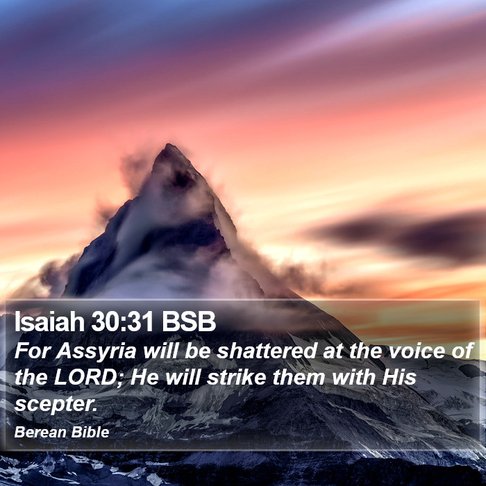 Isaiah 30:31 BSB Bible Study