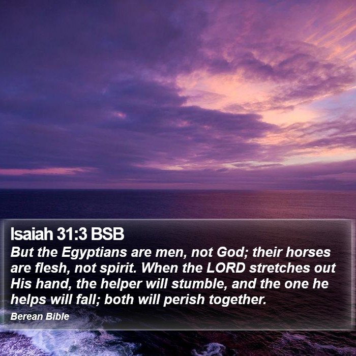 Isaiah 31:3 BSB Bible Study