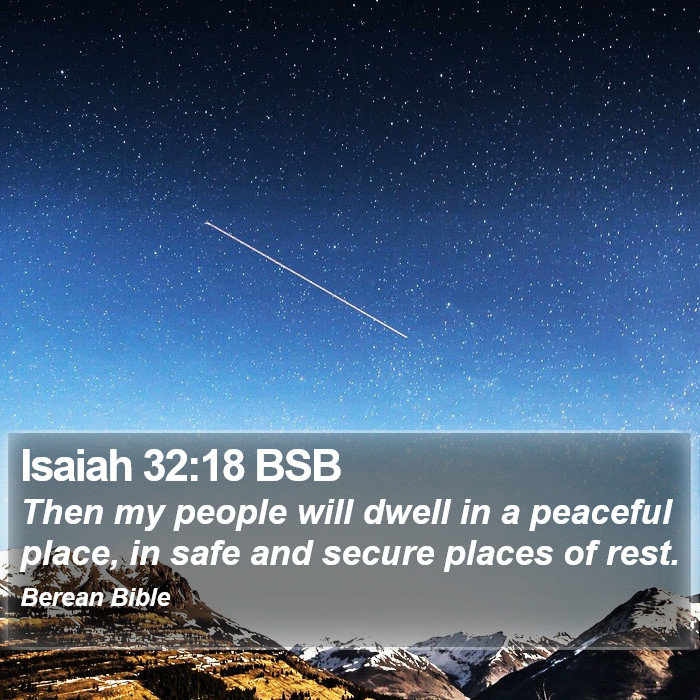 Isaiah 32:18 BSB Bible Study