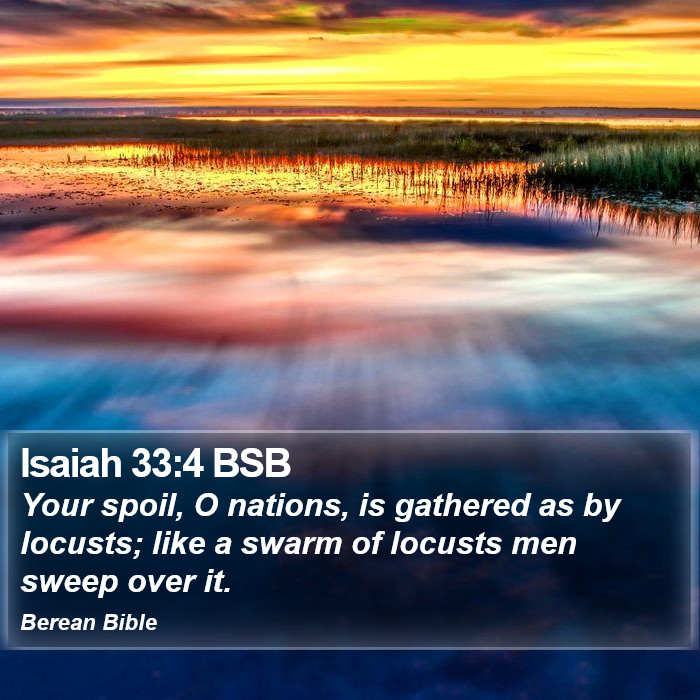 Isaiah 33:4 BSB Bible Study