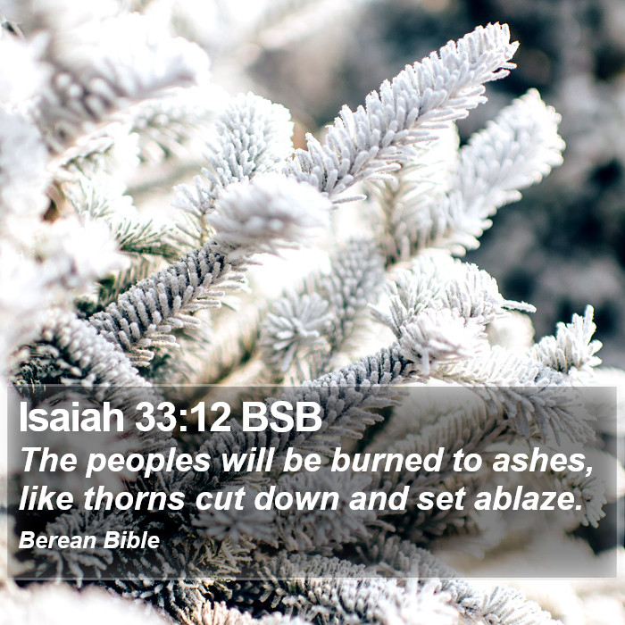 Isaiah 33:12 BSB Bible Study