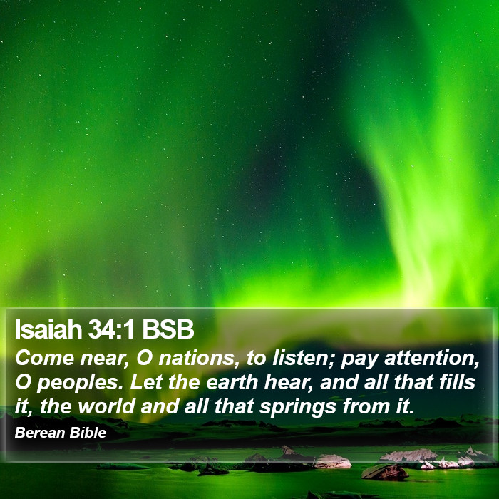 Isaiah 34:1 BSB Bible Study