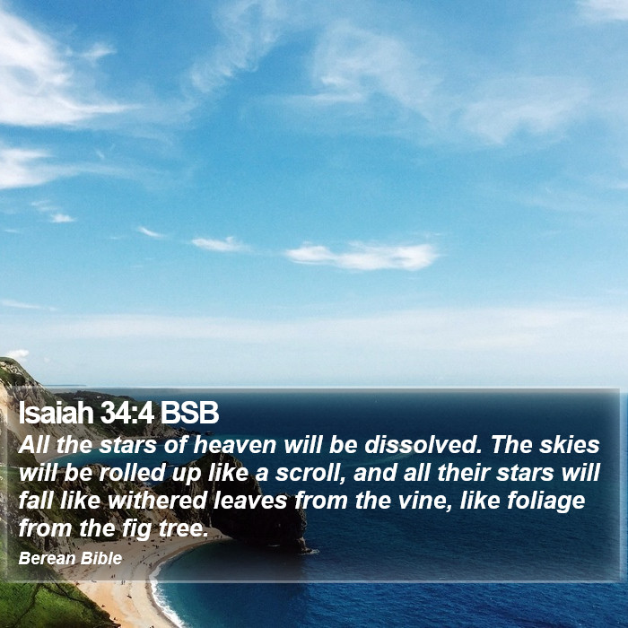 Isaiah 34:4 BSB Bible Study