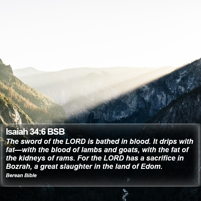 Isaiah 34:6 BSB Bible Study