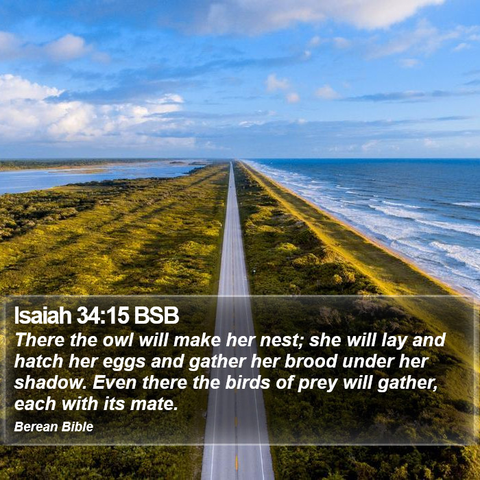 Isaiah 34:15 BSB Bible Study