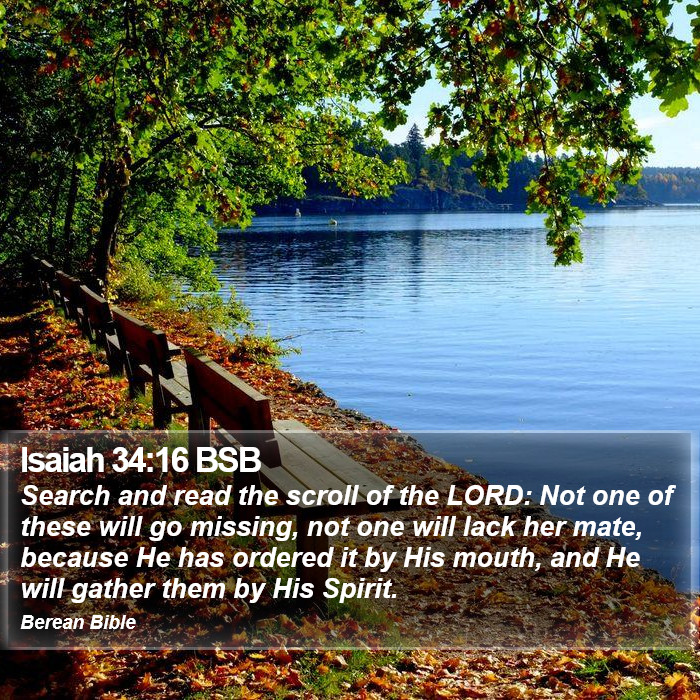 Isaiah 34:16 BSB Bible Study