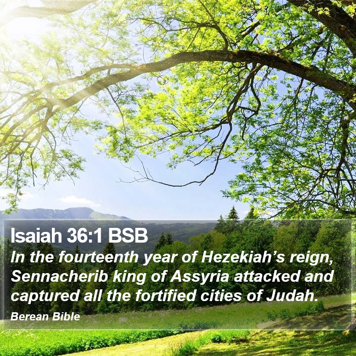 Isaiah 36:1 BSB Bible Study