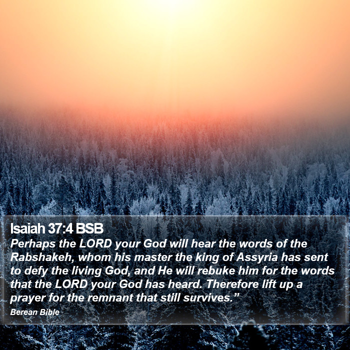 Isaiah 37:4 BSB Bible Study