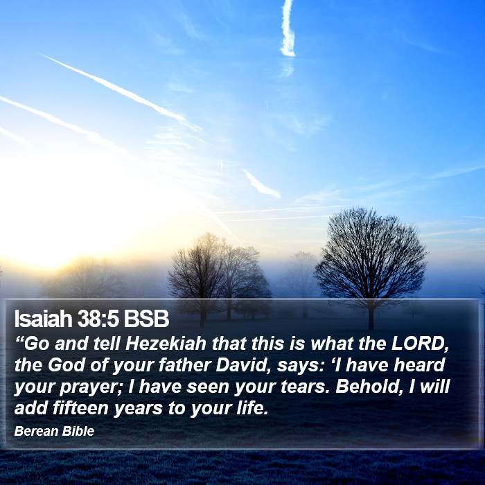 Isaiah 38:5 BSB Bible Study