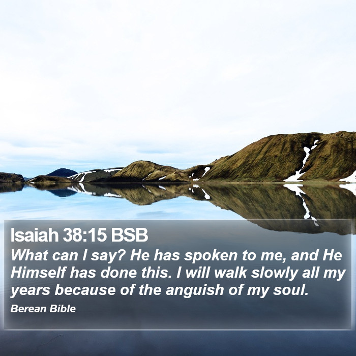 Isaiah 38:15 BSB Bible Study