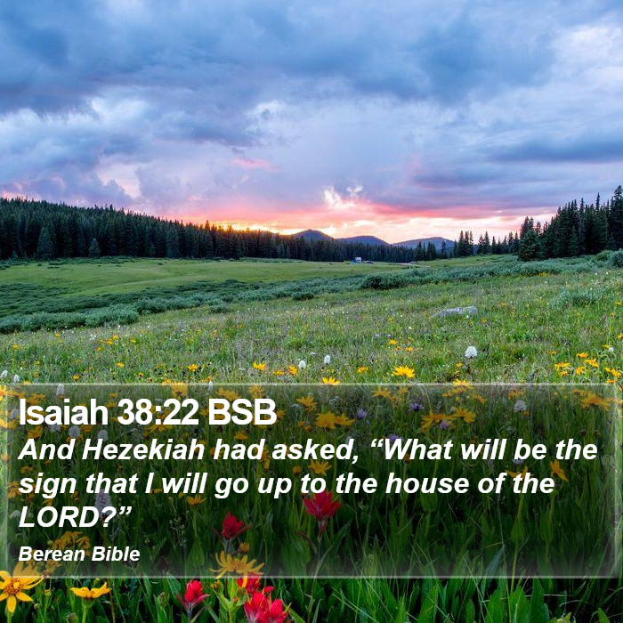 Isaiah 38:22 BSB Bible Study