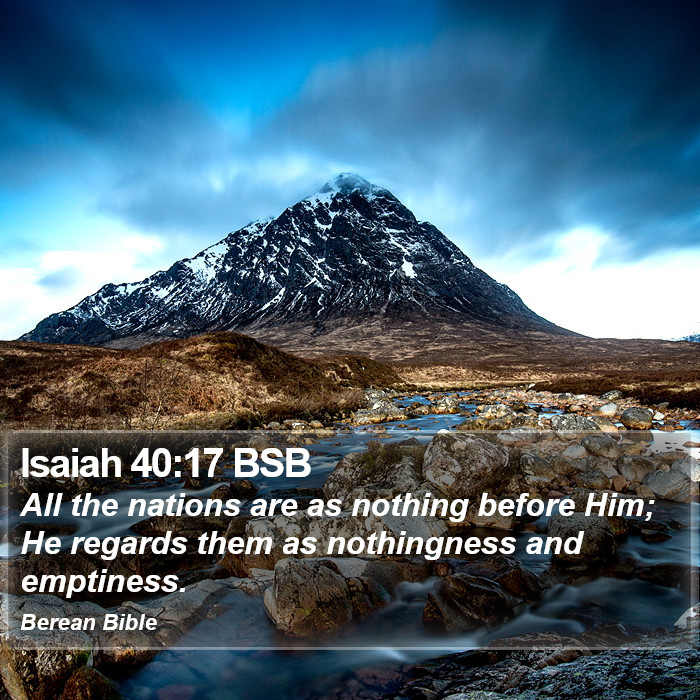 Isaiah 40:17 BSB Bible Study