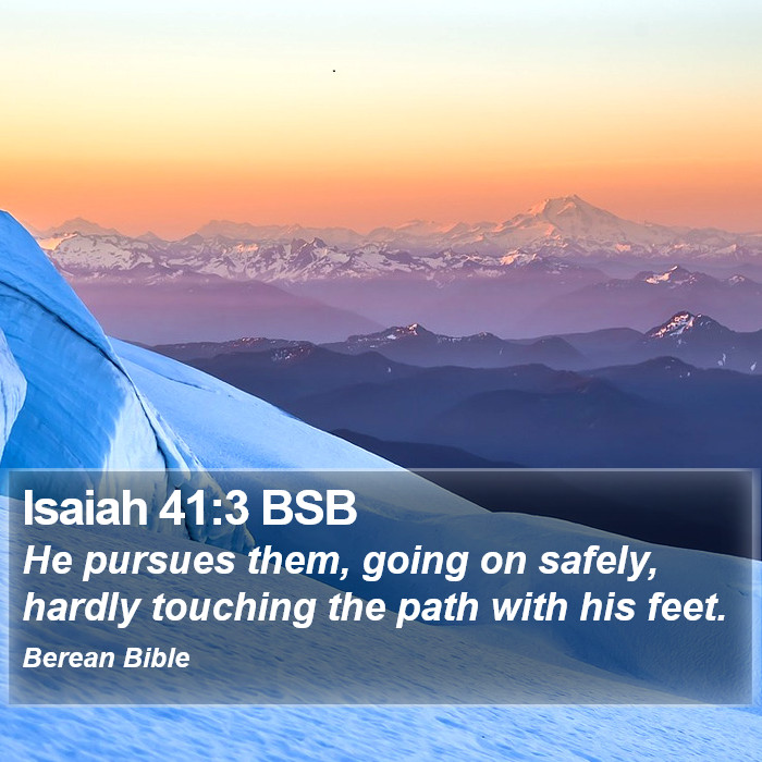 Isaiah 41:3 BSB Bible Study