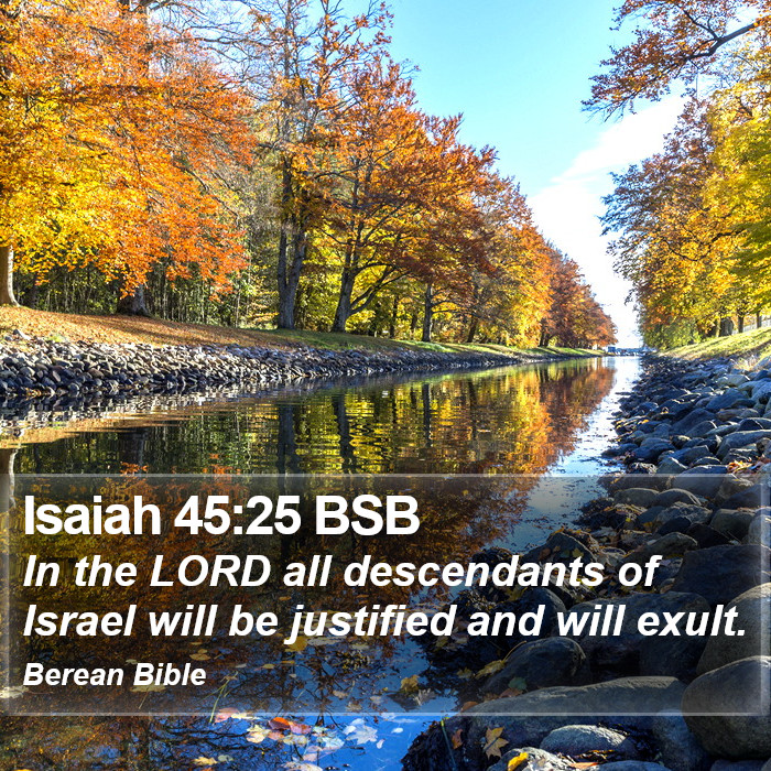 Isaiah 45:25 BSB Bible Study