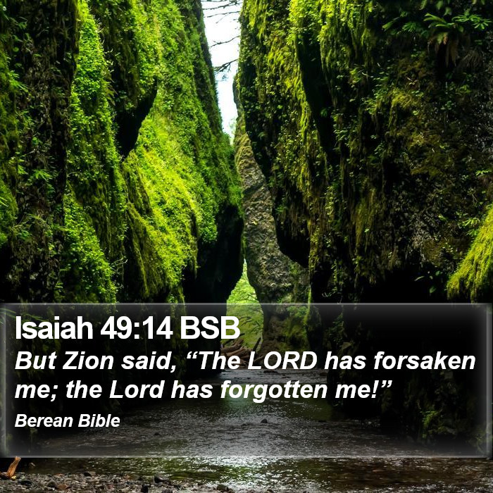 Isaiah 49:14 BSB Bible Study