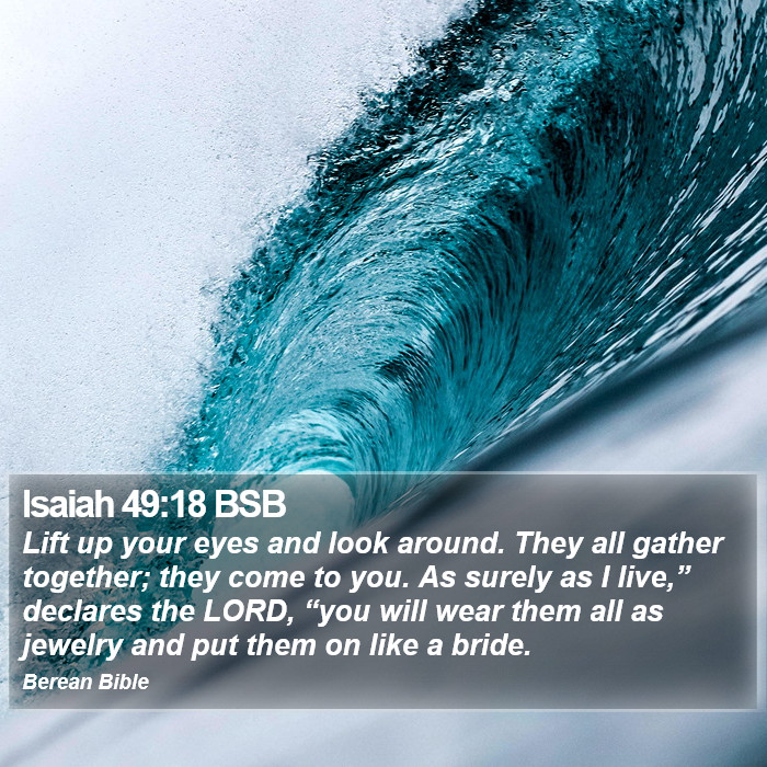 Isaiah 49:18 BSB Bible Study