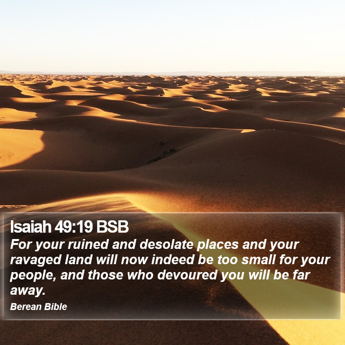 Isaiah 49:19 BSB Bible Study