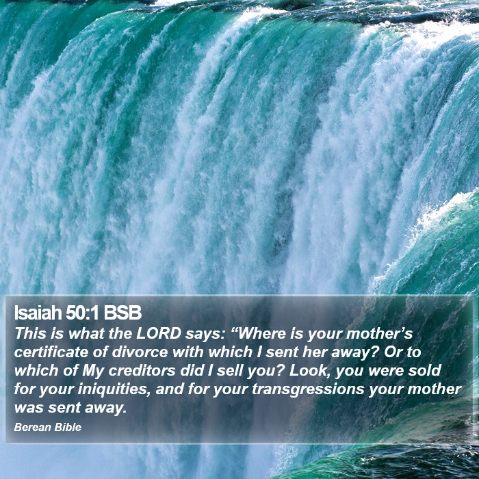 Isaiah 50:1 BSB Bible Study