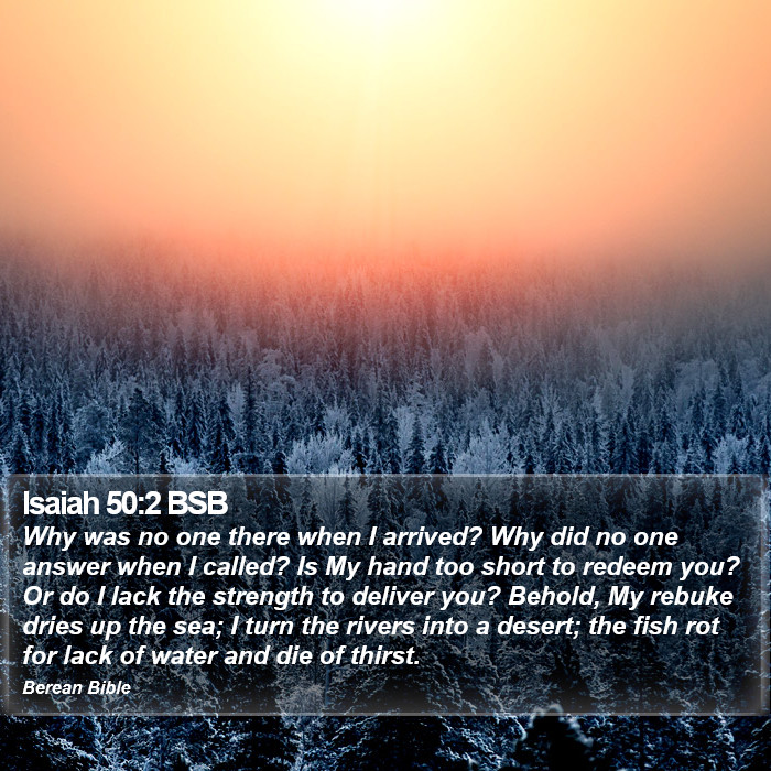 Isaiah 50:2 BSB Bible Study