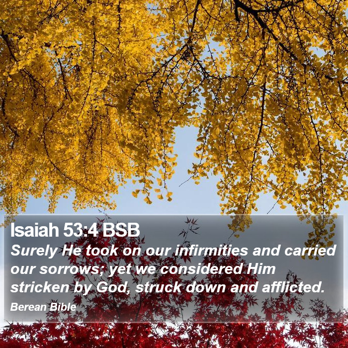 Isaiah 53:4 BSB Bible Study