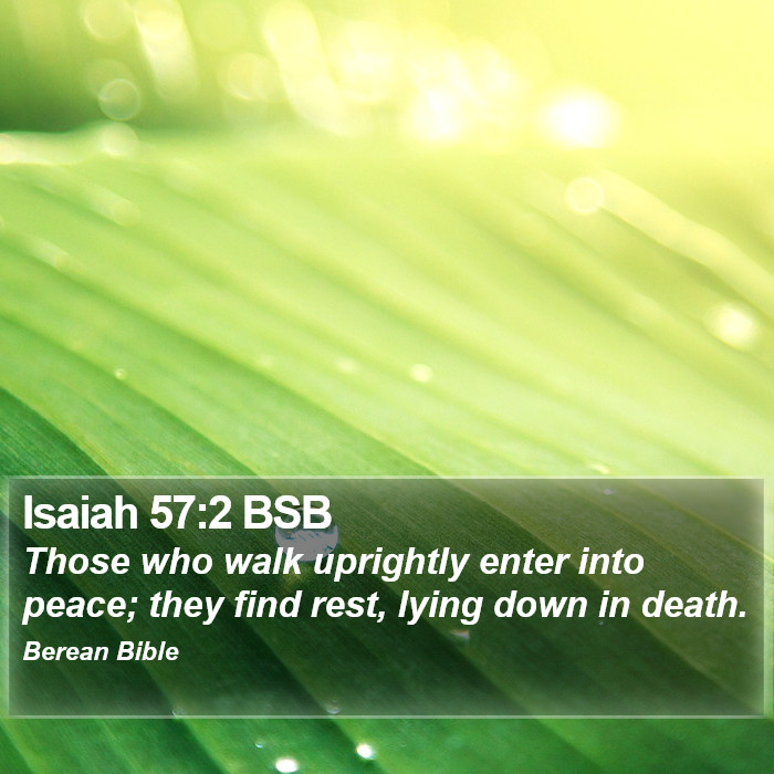 Isaiah 57:2 BSB Bible Study