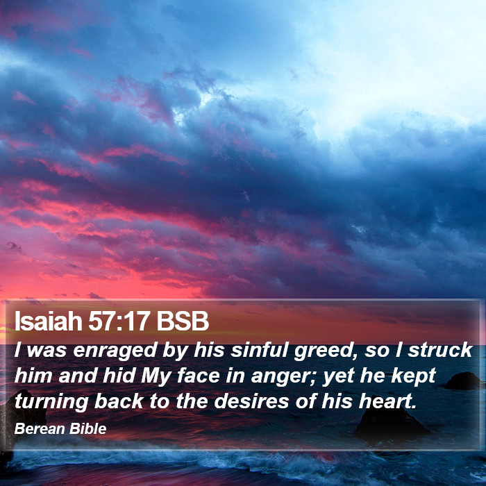 Isaiah 57:17 BSB Bible Study