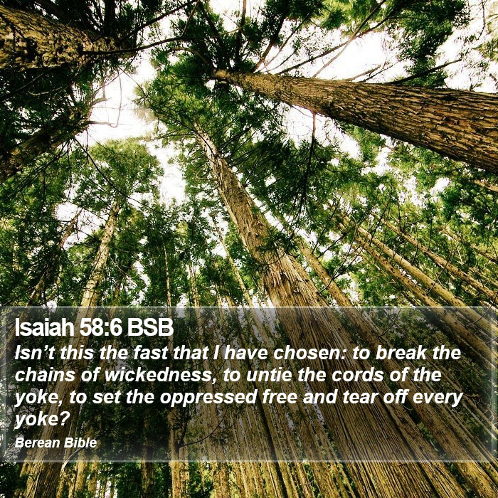 Isaiah 58:6 BSB Bible Study