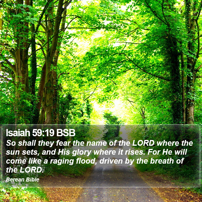 Isaiah 59:19 BSB Bible Study