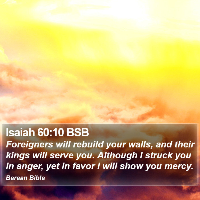 Isaiah 60:10 BSB Bible Study