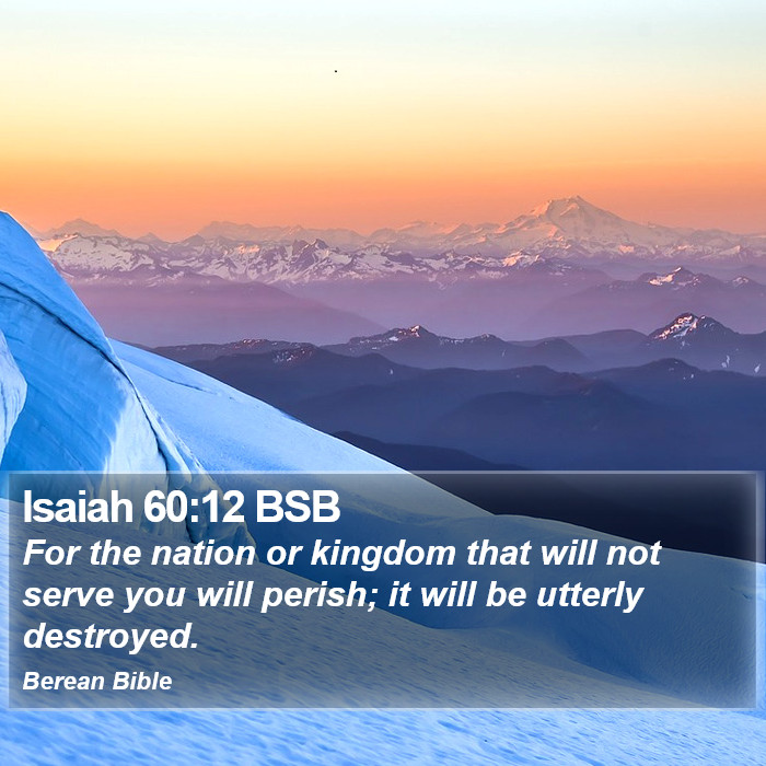 Isaiah 60:12 BSB Bible Study