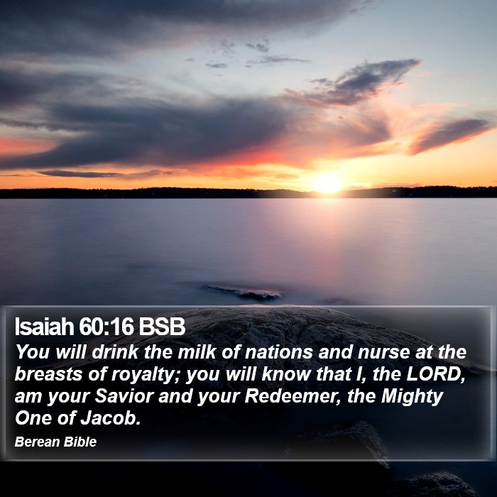 Isaiah 60:16 BSB Bible Study