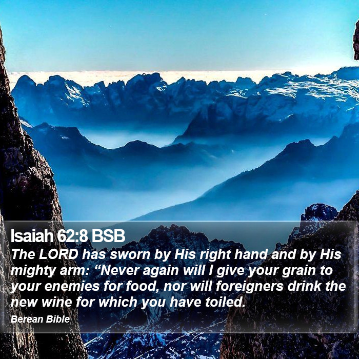 Isaiah 62:8 BSB Bible Study