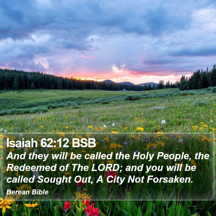 Isaiah 62:12 BSB Bible Study