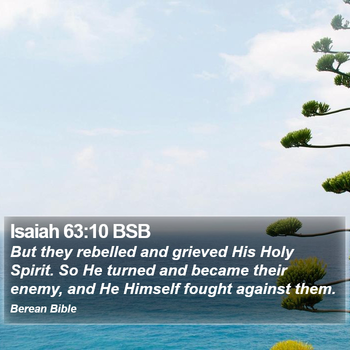 Isaiah 63:10 BSB Bible Study