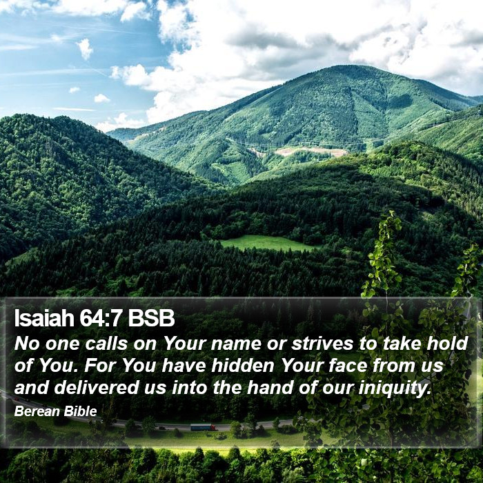 Isaiah 64:7 BSB Bible Study