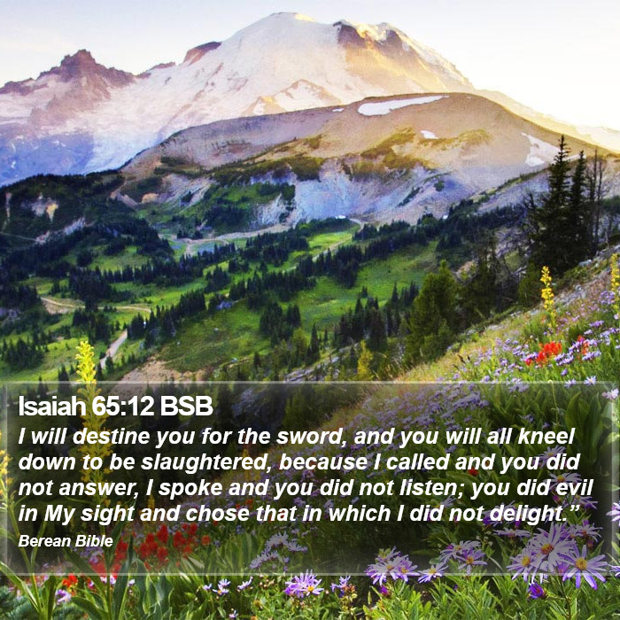 Isaiah 65:12 BSB Bible Study