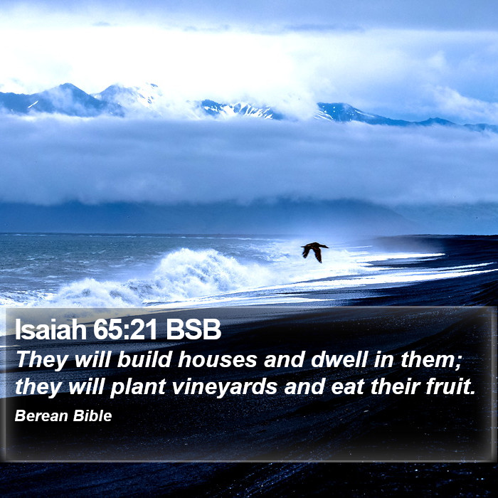 Isaiah 65:21 BSB Bible Study