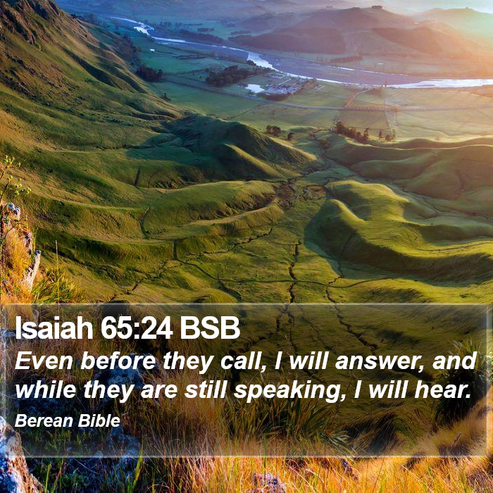 Isaiah 65:24 BSB Bible Study