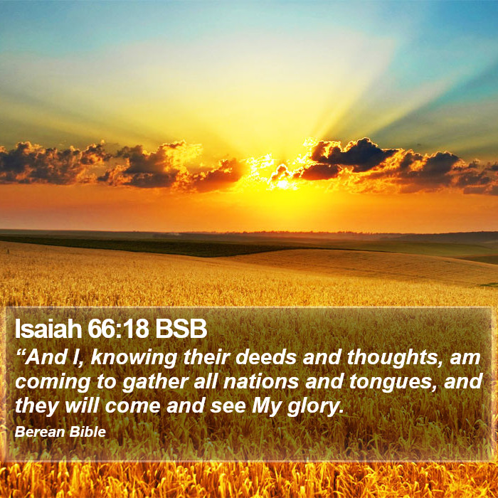 Isaiah 66:18 BSB Bible Study